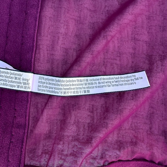 NEW VICTORIA SECRET 34B WOMENS Elegant Lace CORSET in Burgundy - Picture 7 of 8